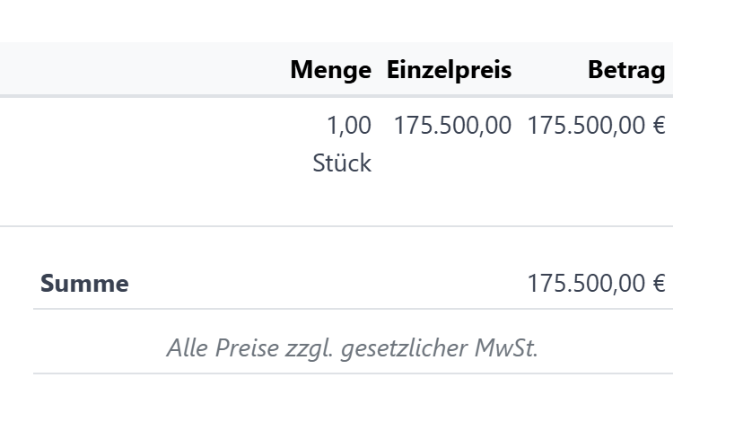 Angebot im NETTO-Modus