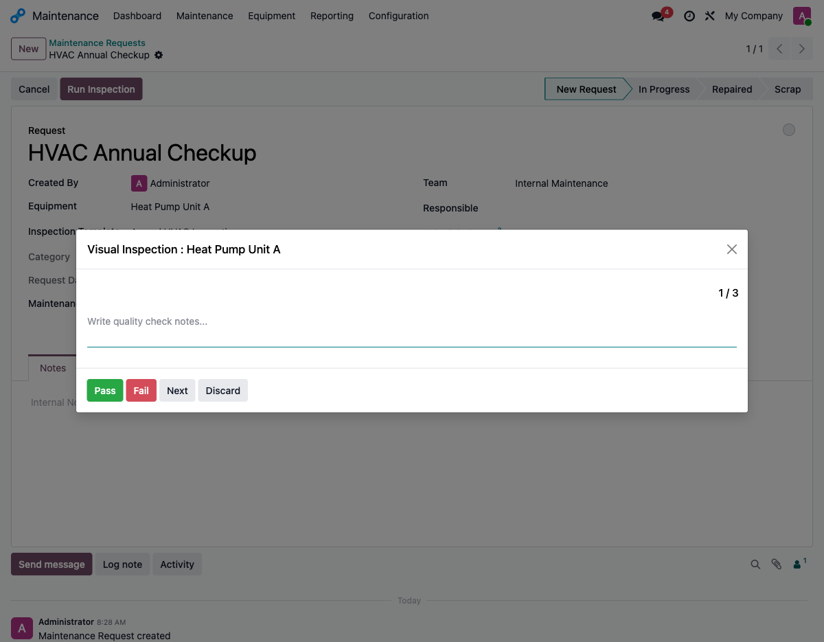 Quality Check Wizard
