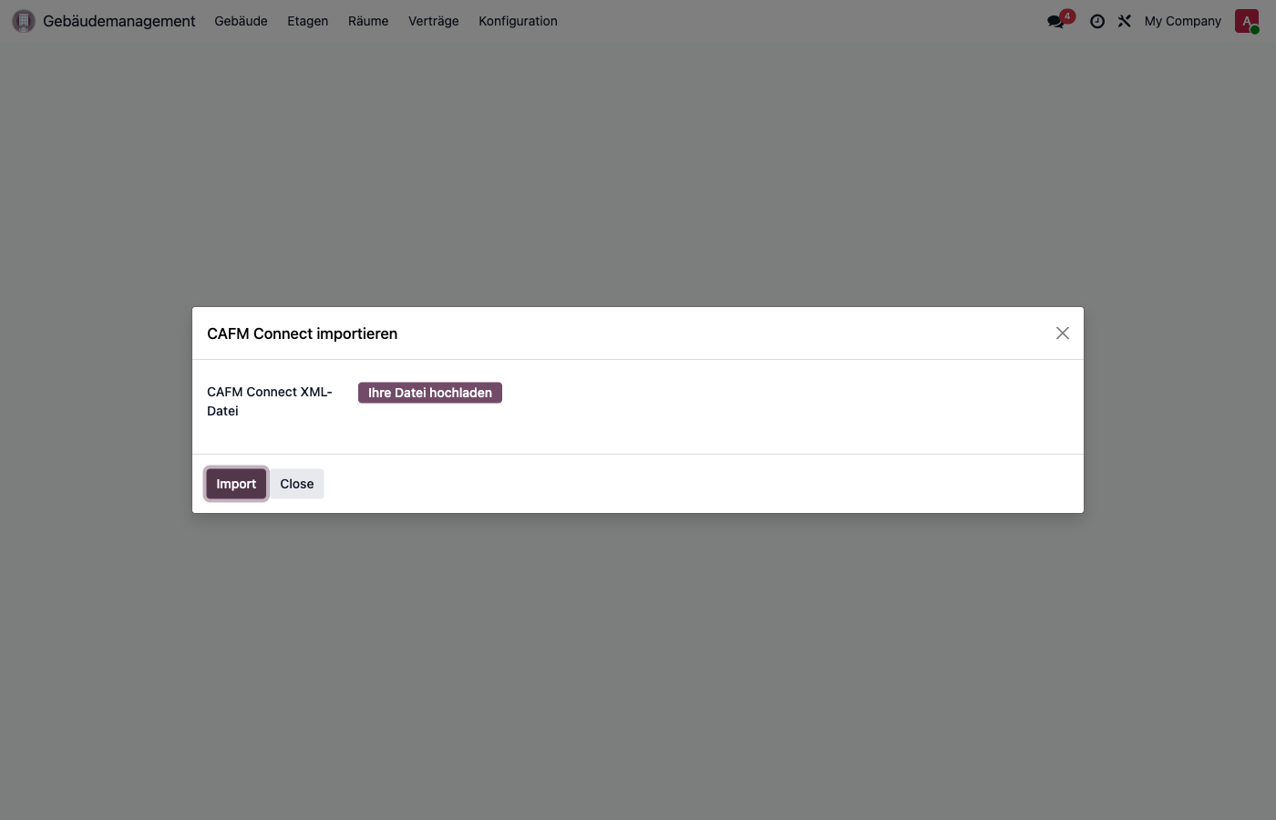 CAFM Connect Import
